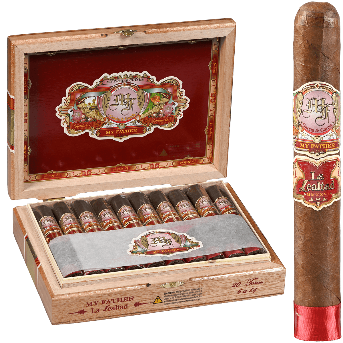 MY FATHER LA LEALTAD HONDURAS TORO 20 CT. BOX 6X52