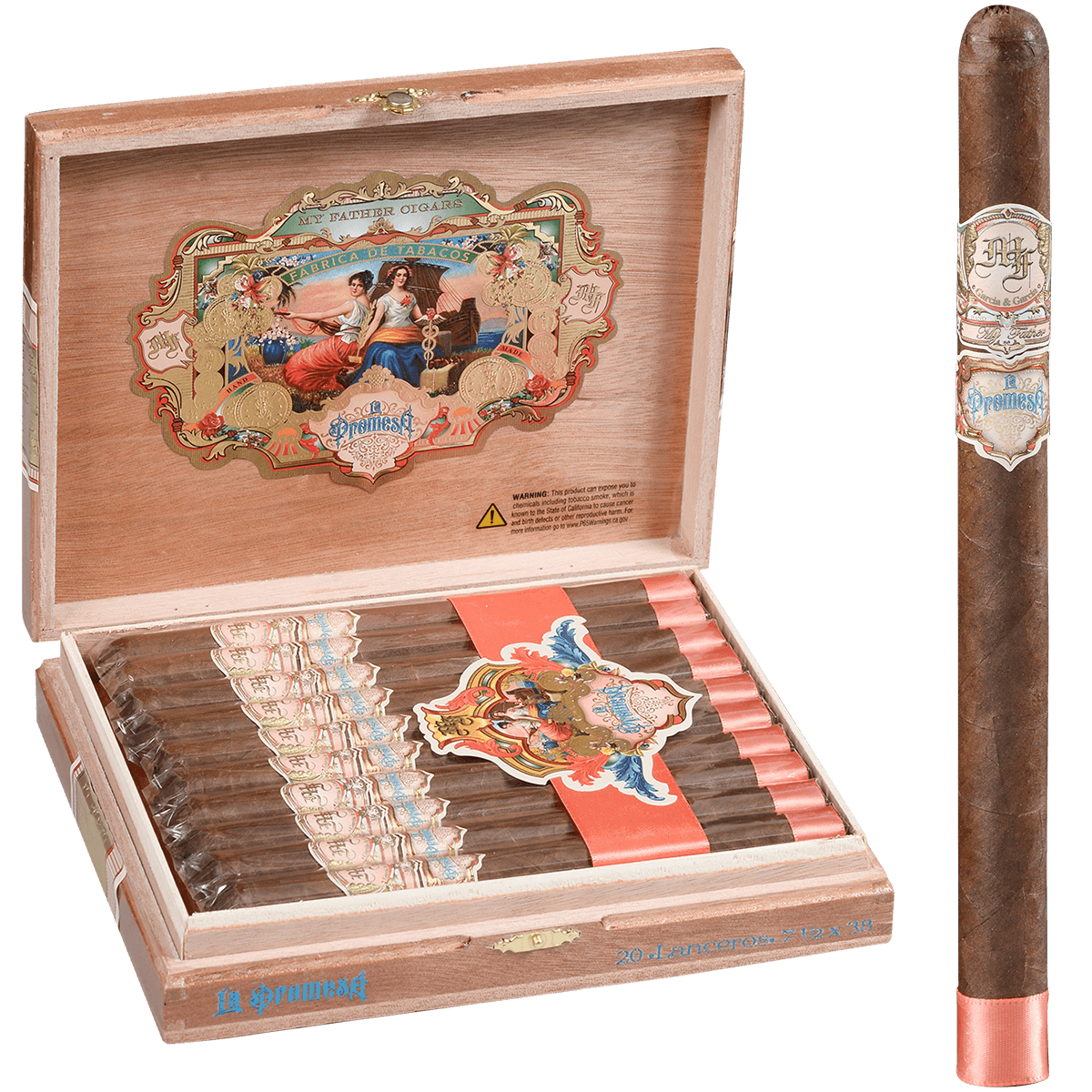 MY FATHER LA PROMESA LANCERO 20CT. BOX 71/2 X 38