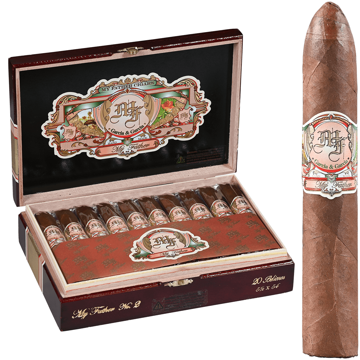 MY FATHER NO. 2 BELICOSO 20 CT. BOX 5.25X54