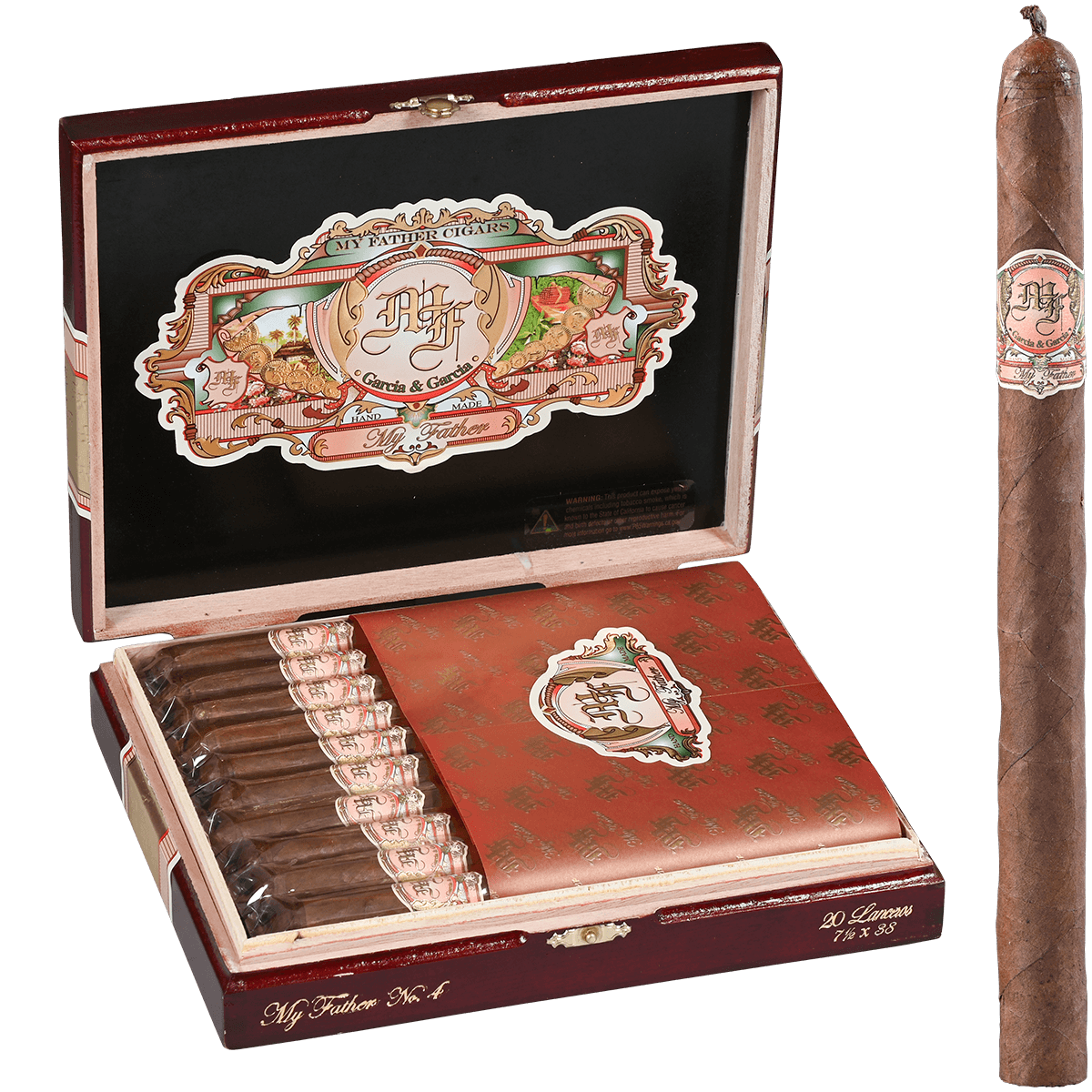 MY FATHER NO. 4 LANCEROS 20 CT. BOX 7.50X38