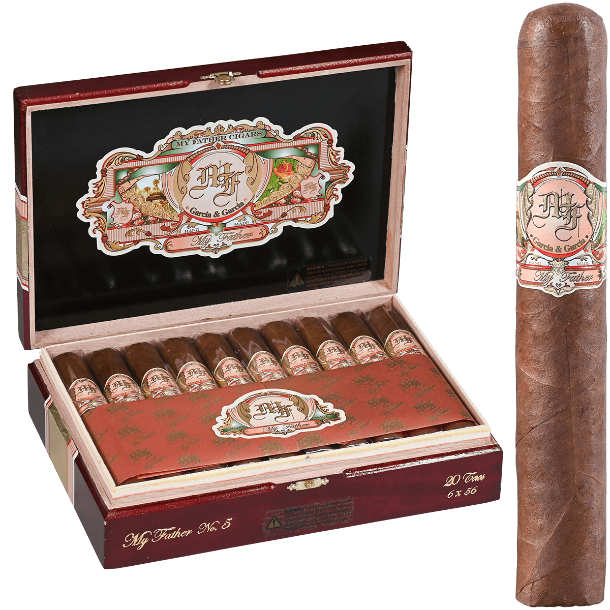 MY FATHER NO. 5 TORO 20 CT. BOX 6.00X56
