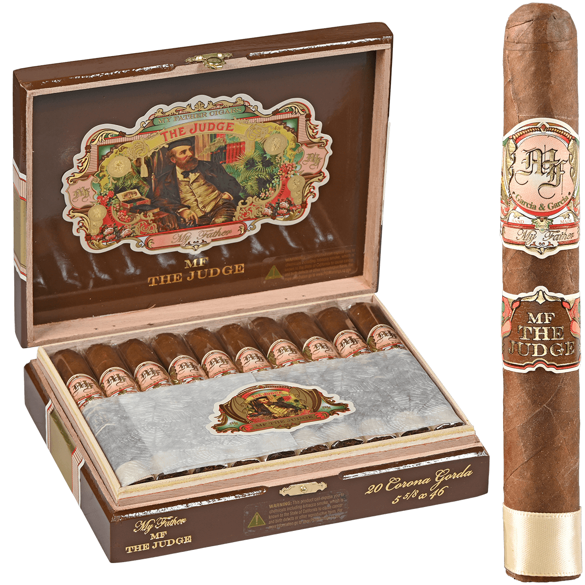 MY FATHER MF THE JUDGE CORONA GORDA 20CT 5 5/8 X46