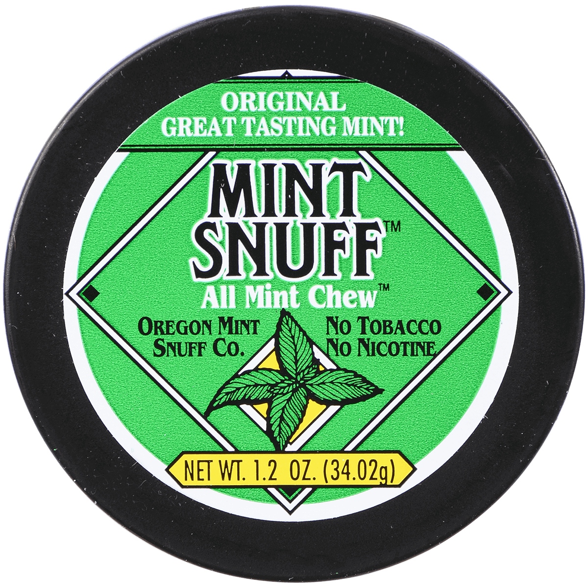 Moist Snuff Non Tobacco Oregon Mint Original Chew 12'S 1.20 Oz