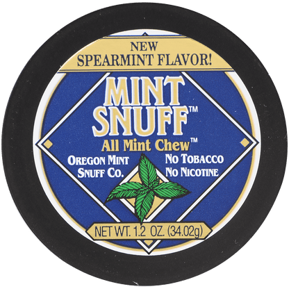Moist Snuff Non Tobacco Oregon Mint Spearmint Chew 12'S 1.20 Oz