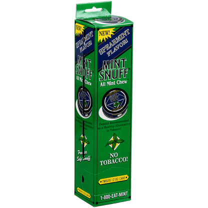 Moist Snuff Non Tobacco Oregon Mint Spearmint Chew 12'S 1.20 Oz