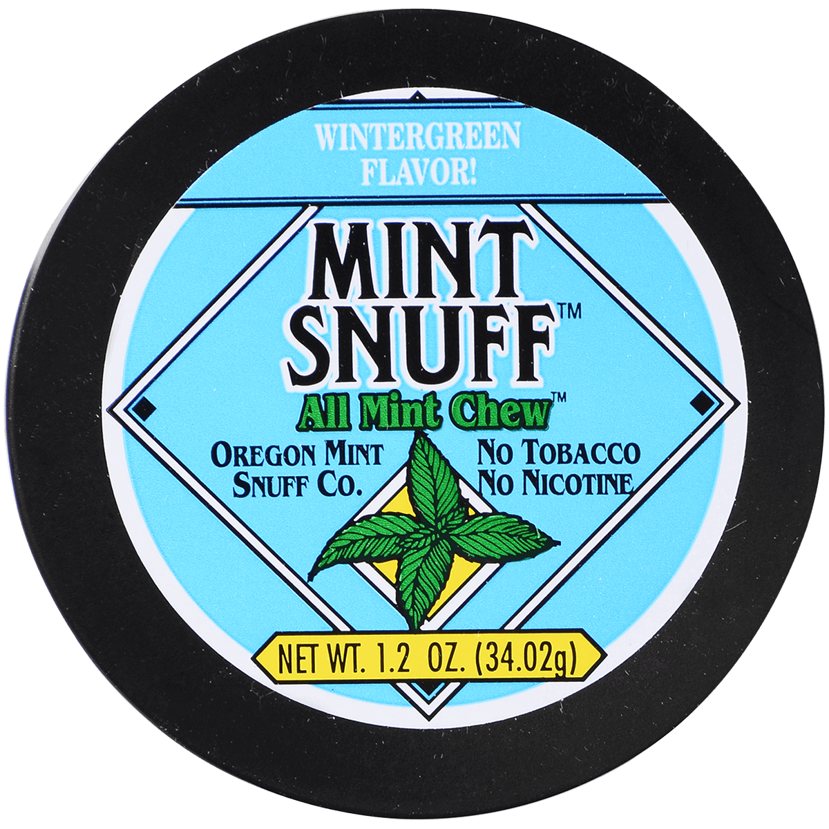 Moist Snuff Non Tobacco Oregon Mint Wintergreen Chew 12'S 1.20 Oz