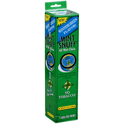 Moist Snuff Non Tobacco Oregon Mint Wintergreen Chew 12'S 1.20 Oz