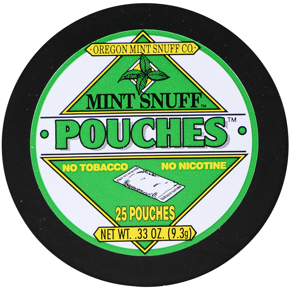 Moist Snuff Non Tobacco Oregon Mint Original Pouches 12'S .33 Oz