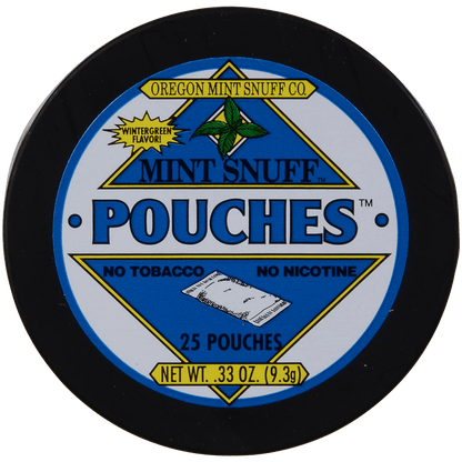 Moist Snuff Non Tobacco Oregon Mint Wintergreen Pouches 12'S .33 Oz