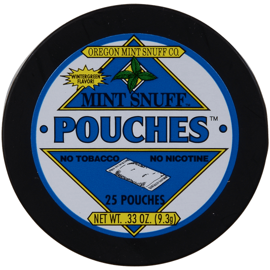 Moist Snuff Non Tobacco Oregon Mint Wintergreen Pouches 12'S .33 Oz