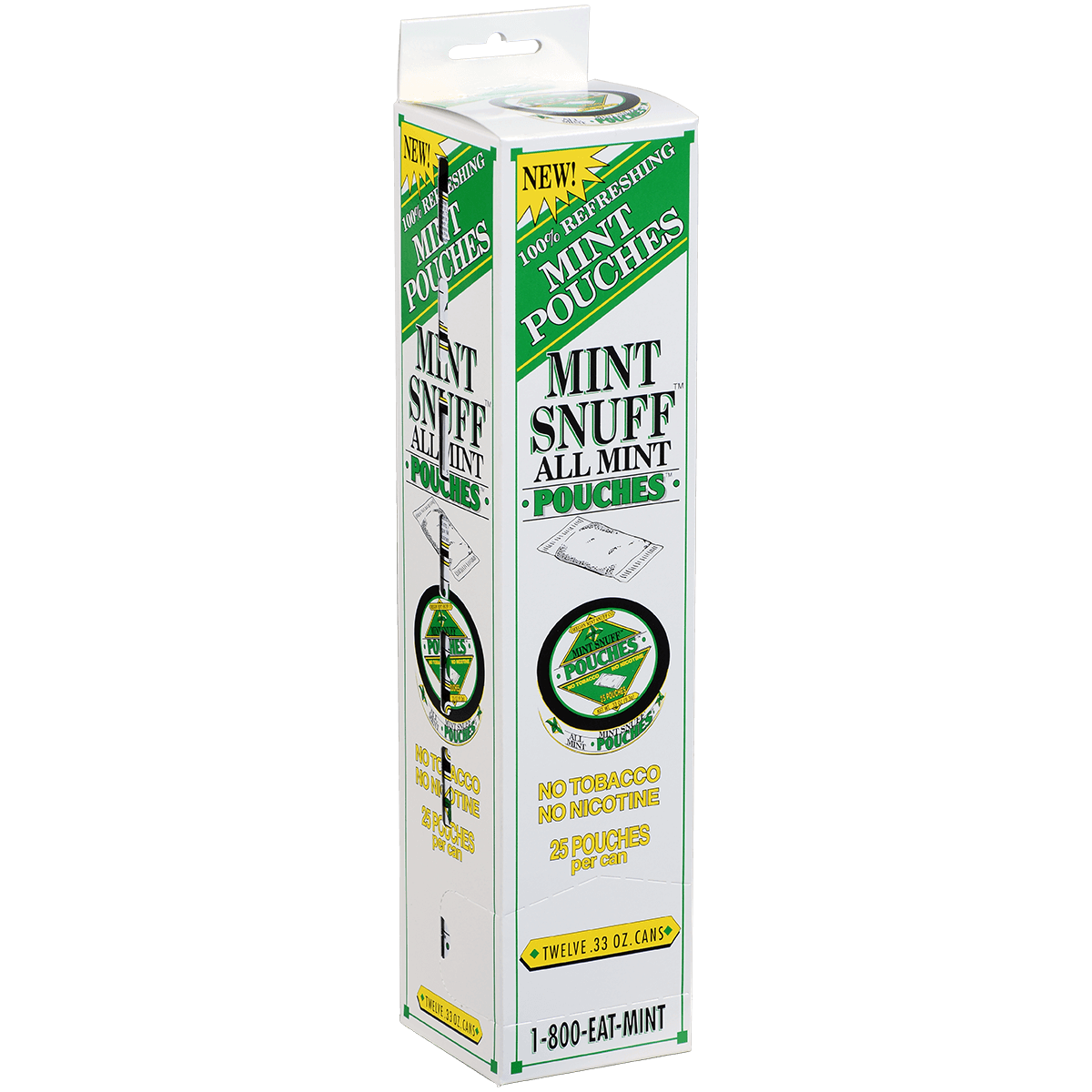 Moist Snuff Non Tobacco Oregon Mint Original Pouches 12'S .33 Oz