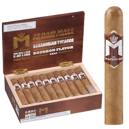 M Bourbon By Macanudo Robusto 20 Ct. Box 5.00X50