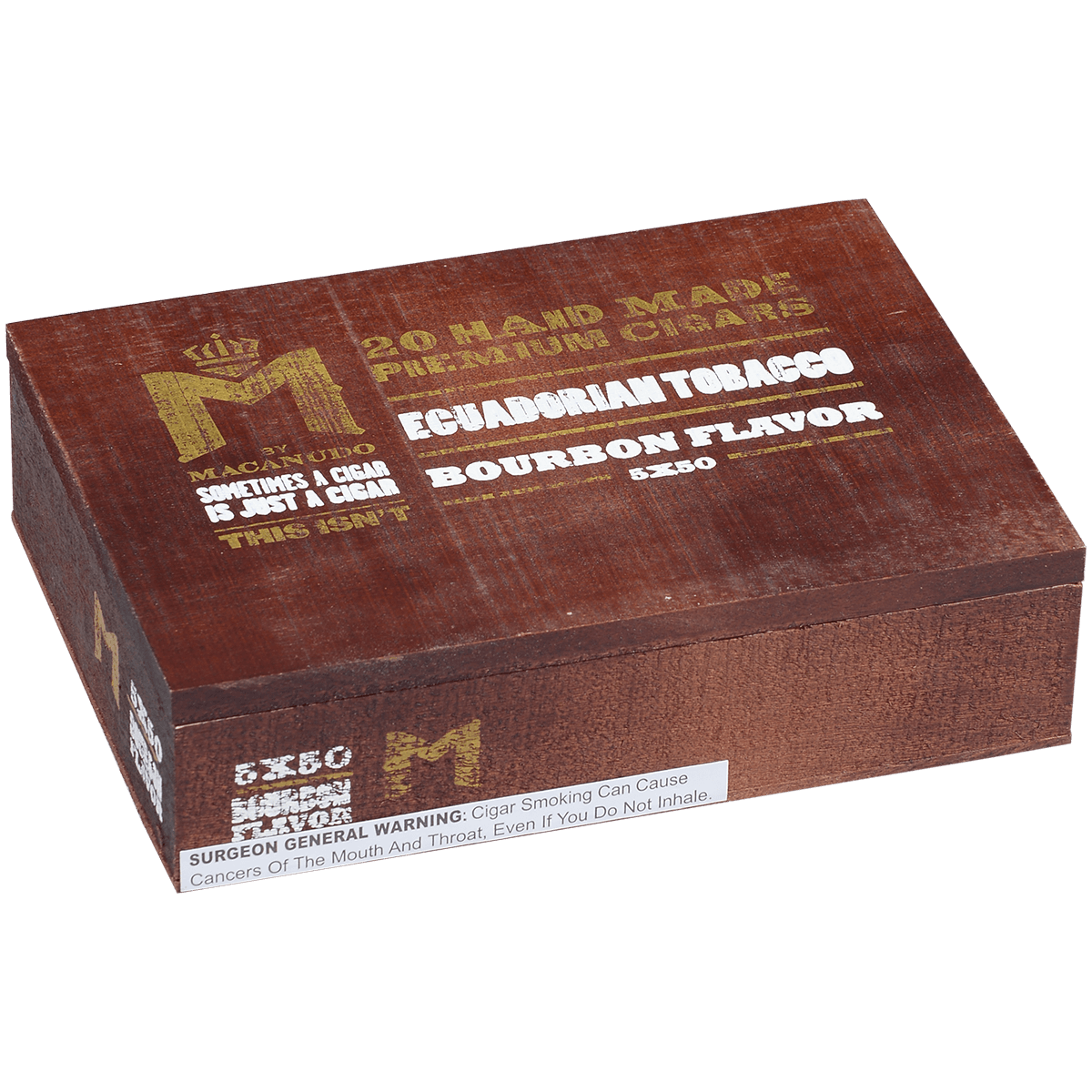 M Bourbon By Macanudo Robusto 20 Ct. Box 5.00X50