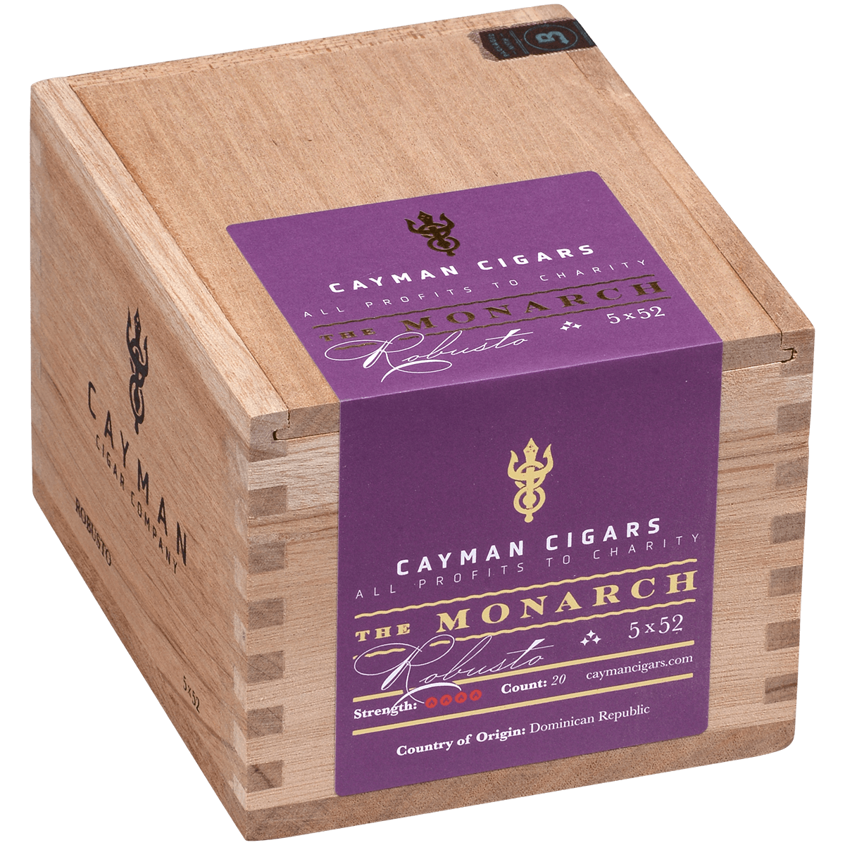 Cayman Cigars Monarch Robusto 20 Ct. Box 5.00X52