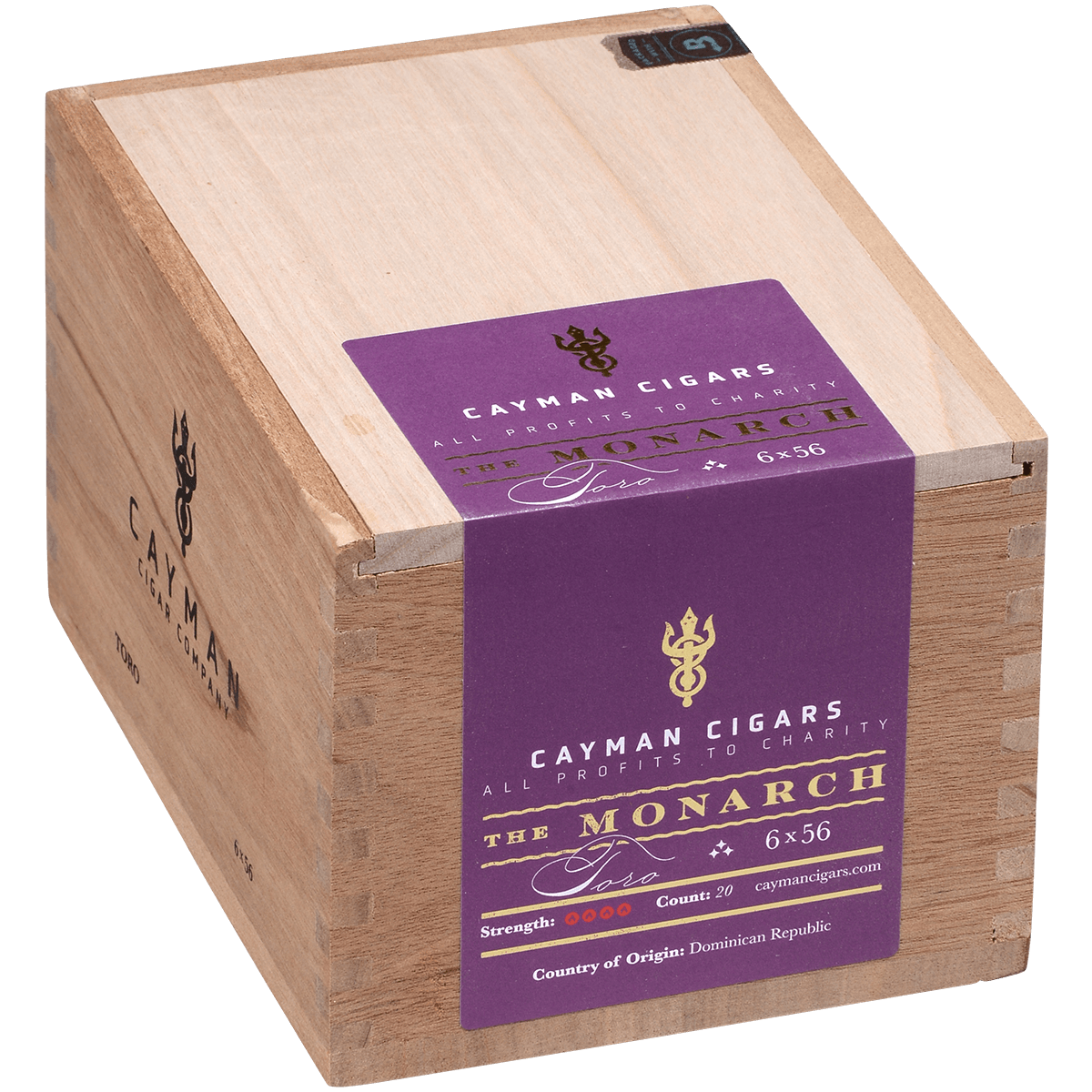 Cayman Cigars Monarch Toro 20 Ct. Box 6.00X56