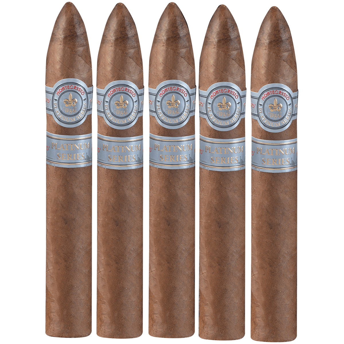 PROMO MONTECRISTO PLATINUM NO. 2 BELICOSO 5 CT. PACK 6.12X52