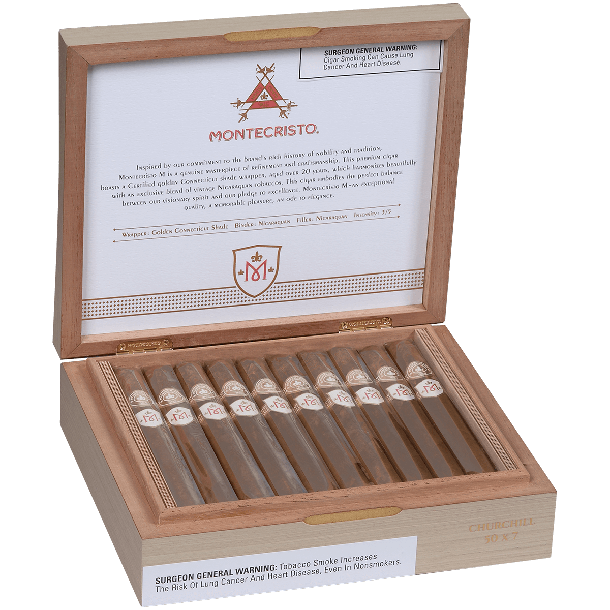 Montecristo M Churchill 20 Ct. Box 7.00X50