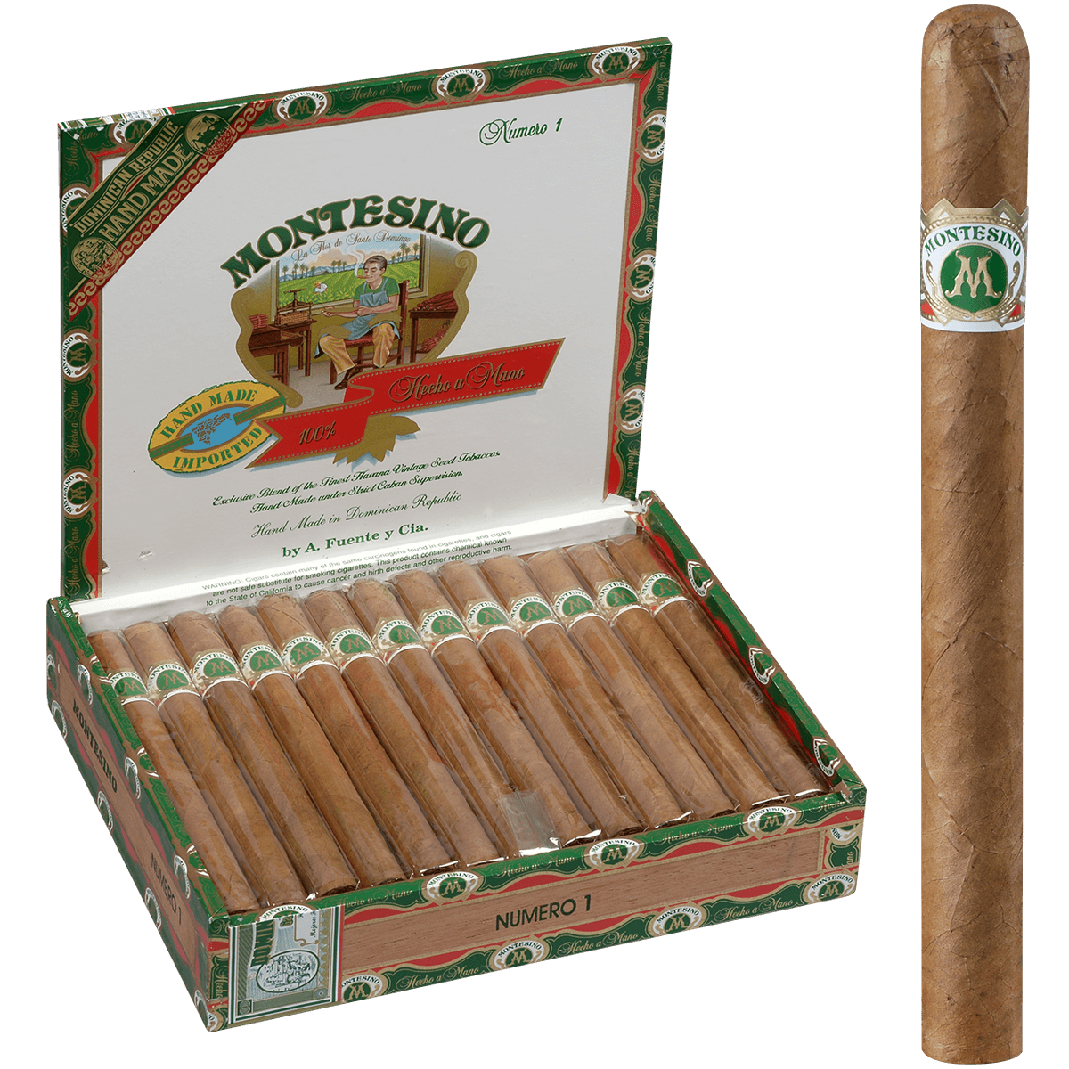 Montesino No. 1 Natural 25 Ct. Box 6.87X43