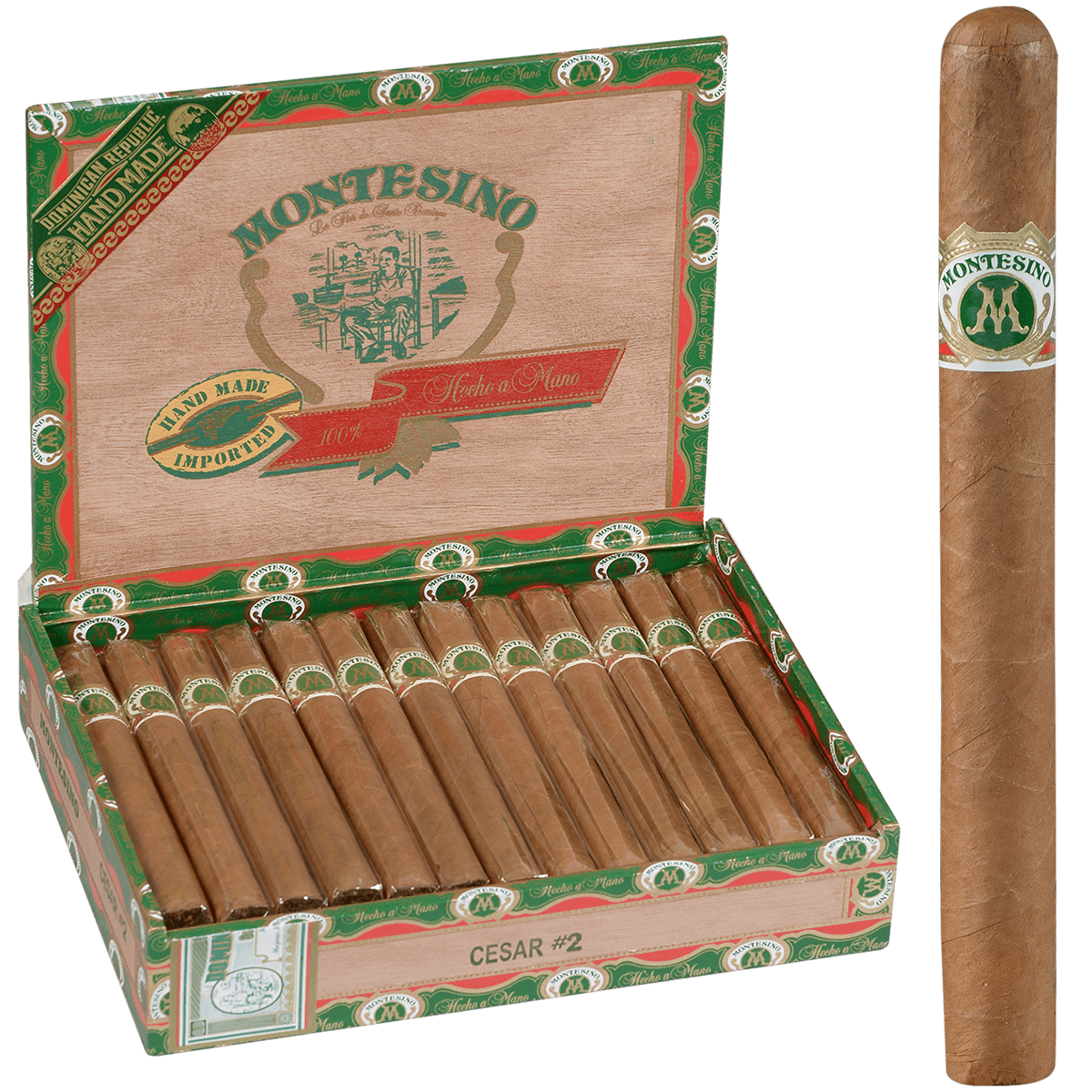 Montesino No. 2 Natural 25 Ct. Box 6.25X44