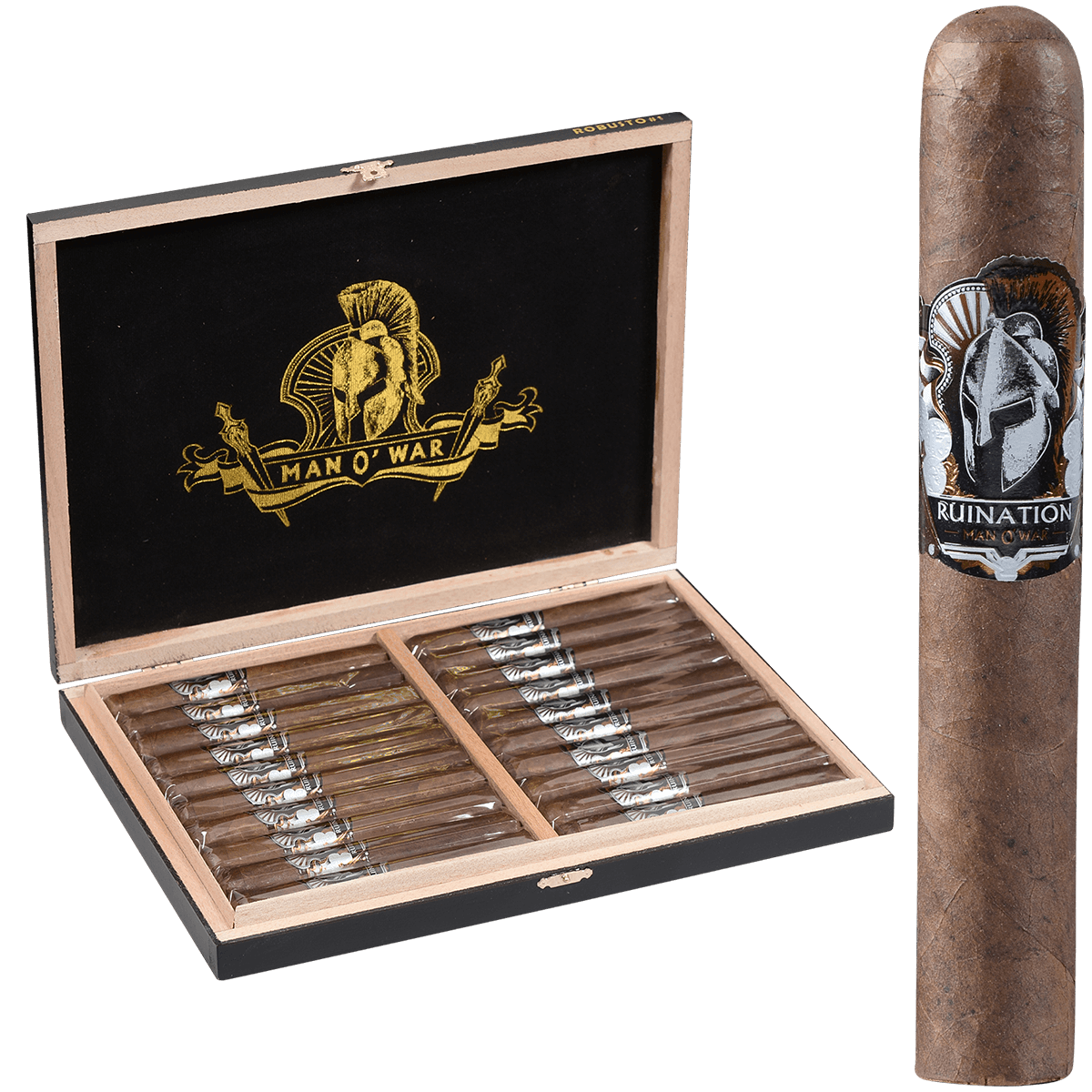 Man O' War Ruination Robusto No. 1 20 Ct. Box 5.50X54