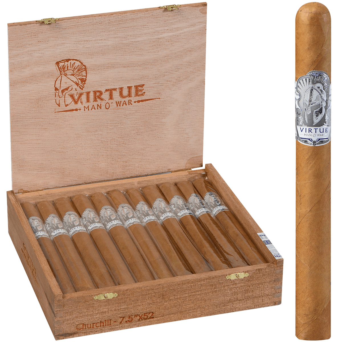 Man O' War Virtue Churchill 22 Ct. Box 7.50X52