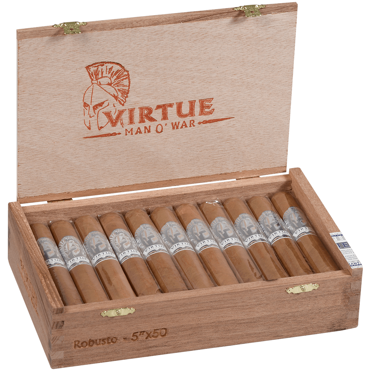 Man O' War Virtue Robusto 22 Ct. Box 5.00X50
