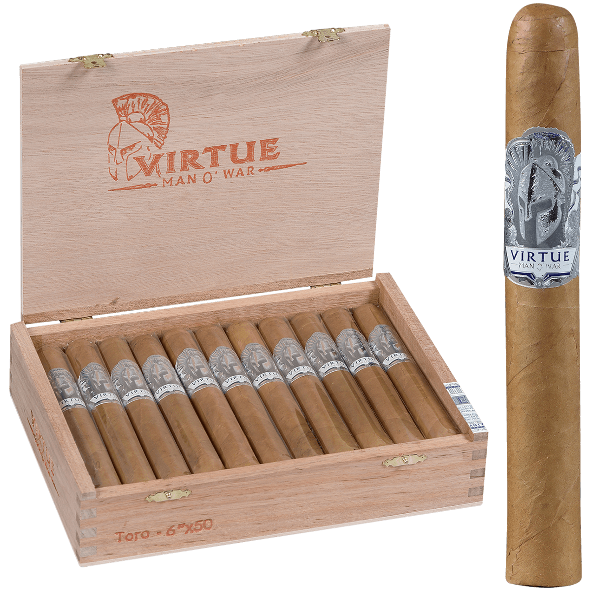 Man O' War Virtue Toro 22 Ct. Box 6.00X50