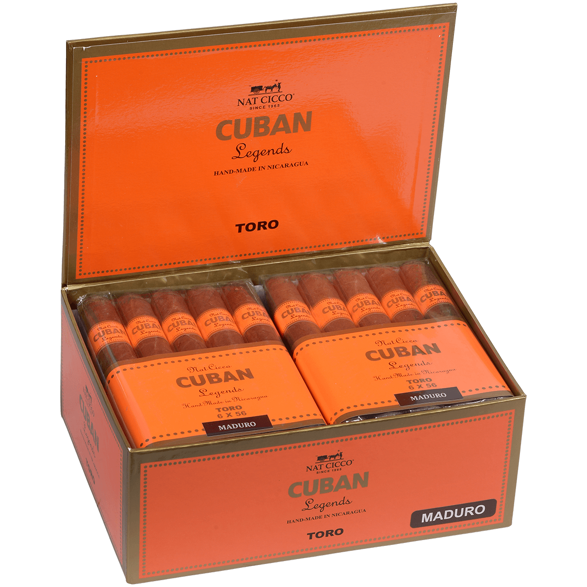 Nat Cicco Cuban Legends Maduro Toro 40 Ct. Box 6.00X56