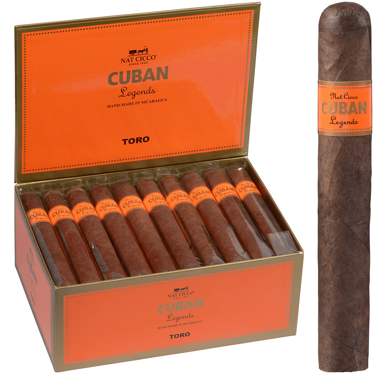 Nat Cicco Cuban Legends Natural Toro 40 Ct. Box 6.00X56