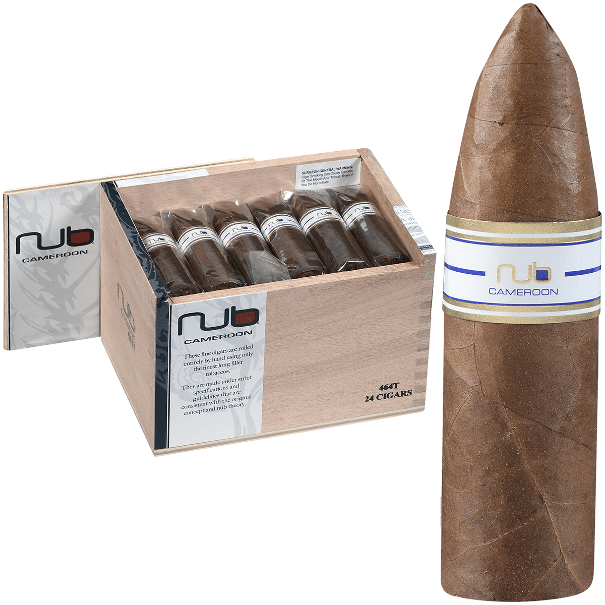 Nub Cameroon 464 Torpedo 24 Ct. Box 4.00X64