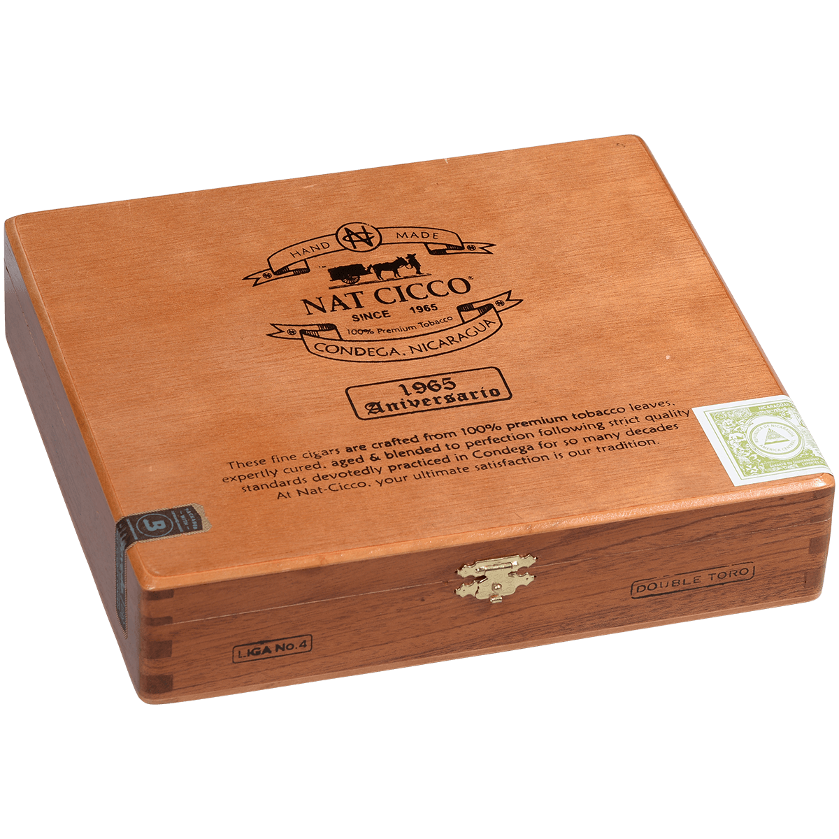 Nat Cicco 1965 Aniversario Double Toro 20 Ct. Box 6.50X60