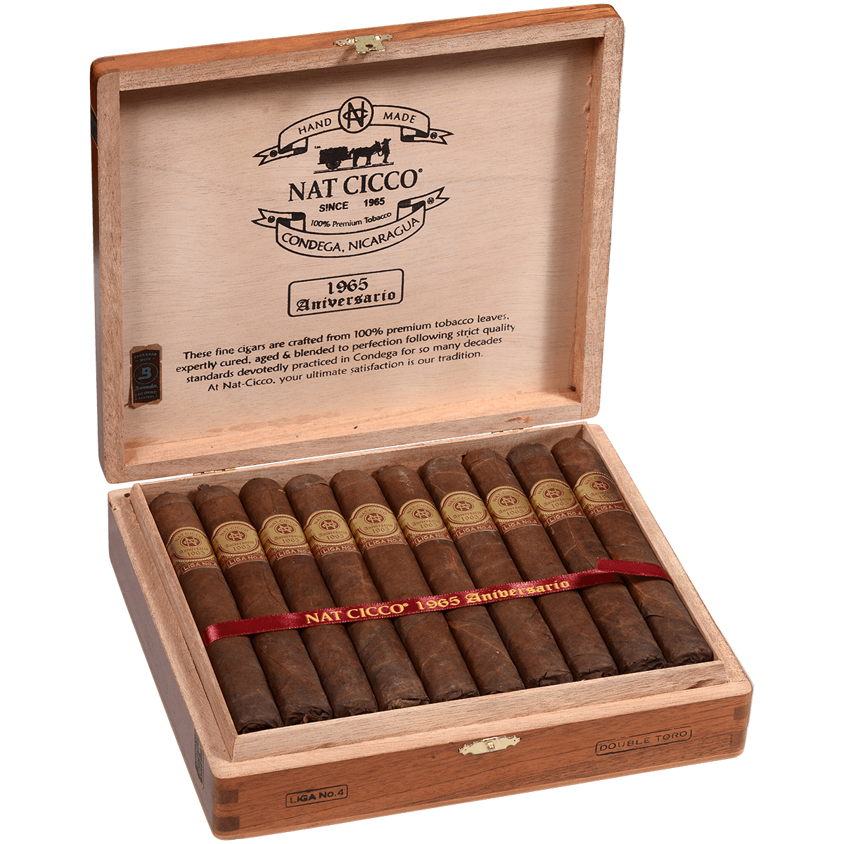 Nat Cicco 1965 Aniversario Double Toro 20 Ct. Box 6.50X60