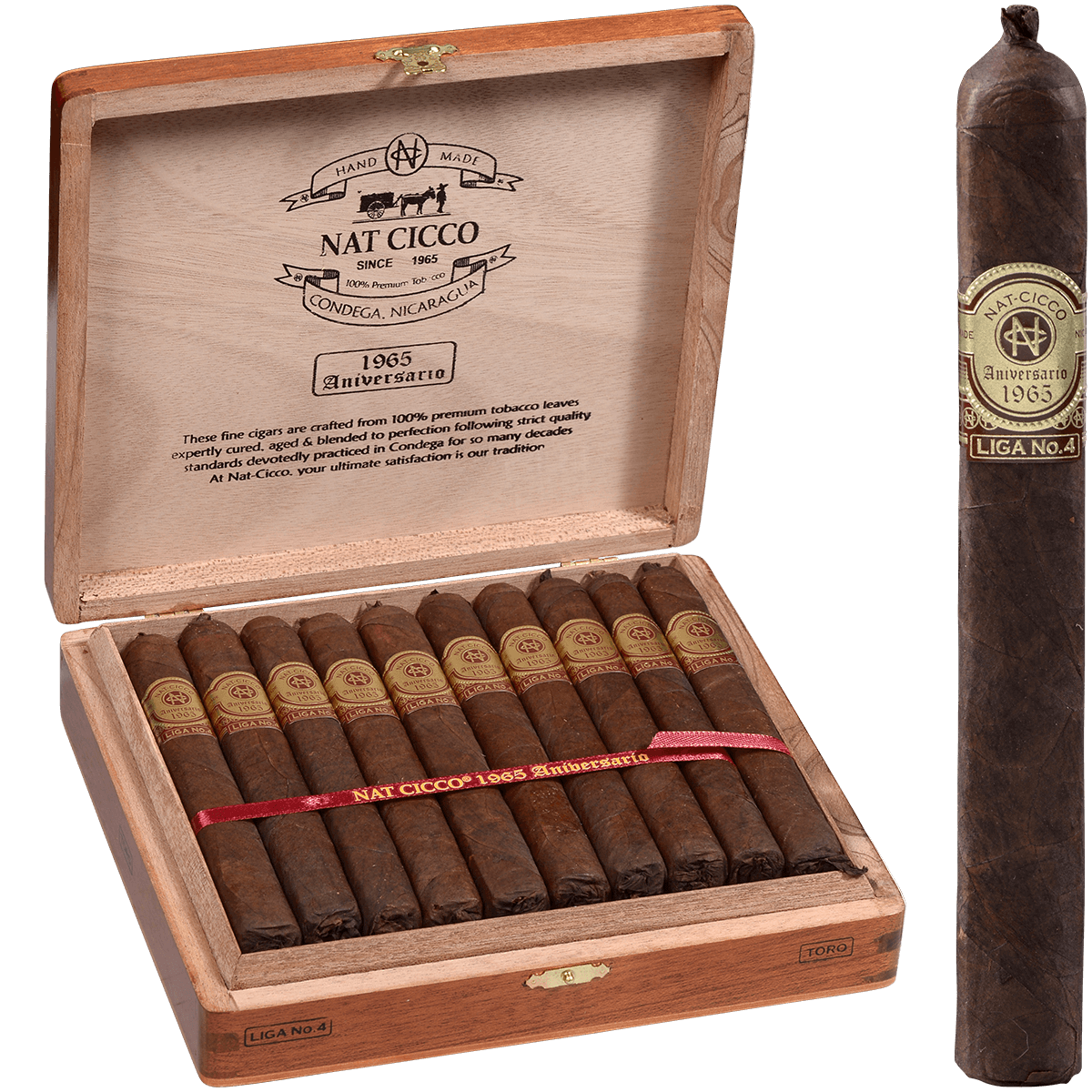 Nat Cicco 1965 Aniversario Toro 20 Ct. Box 6.00X52
