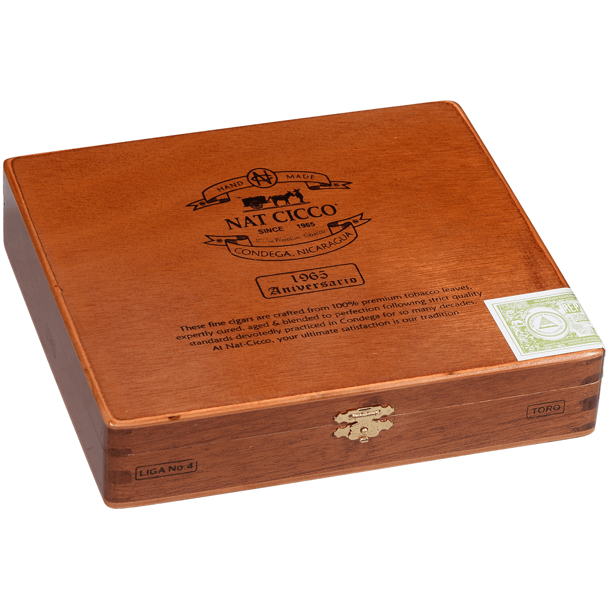 Nat Cicco 1965 Aniversario Toro 20 Ct. Box 6.00X52