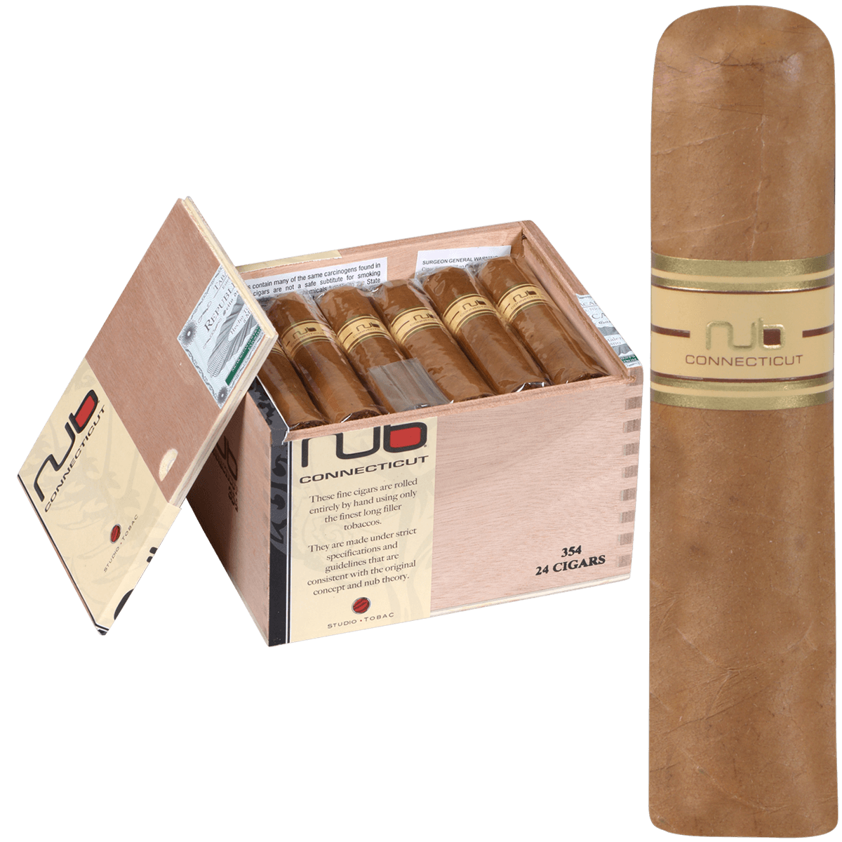 Nub Connecticut 354 24 Ct. Box 3.75X54