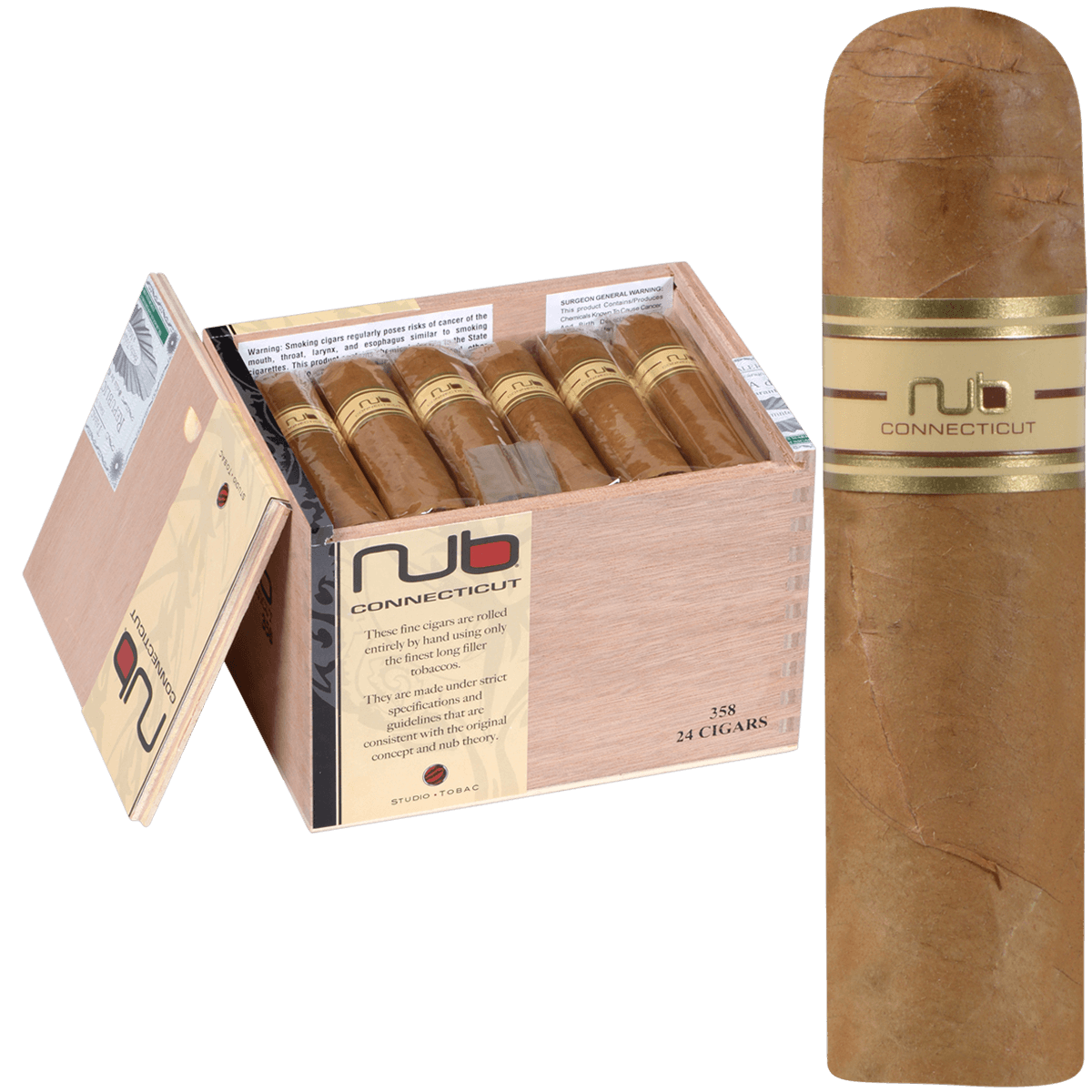 Nub Connecticut 358 24 Ct. Box 3.75X58