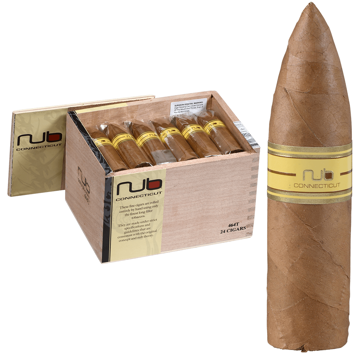 Nub Connecticut 464 Torpedo 24 Ct. Box 4.00X64