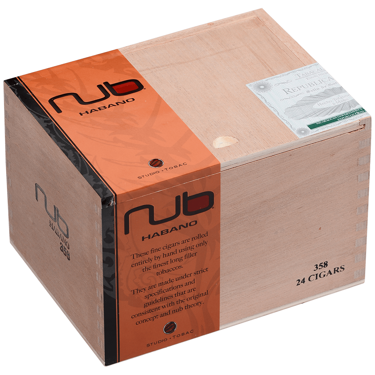 Nub Habano 358 24 Ct. Box 3.75X58