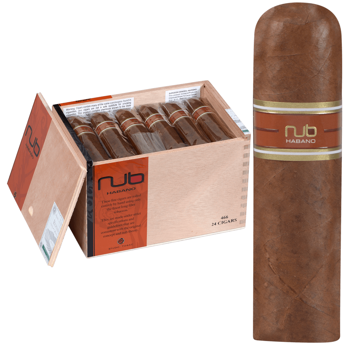 Nub Habano 466 24 Ct. Box 4.00X66