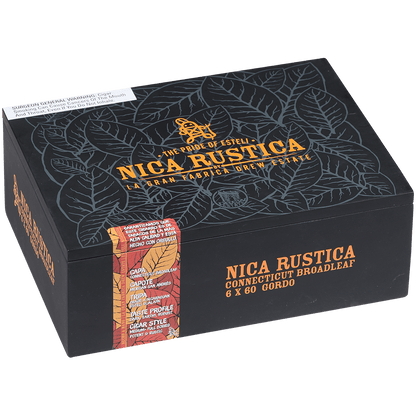 Nica Rustica Broadleaf Gordo 6X60 25 Ct Box