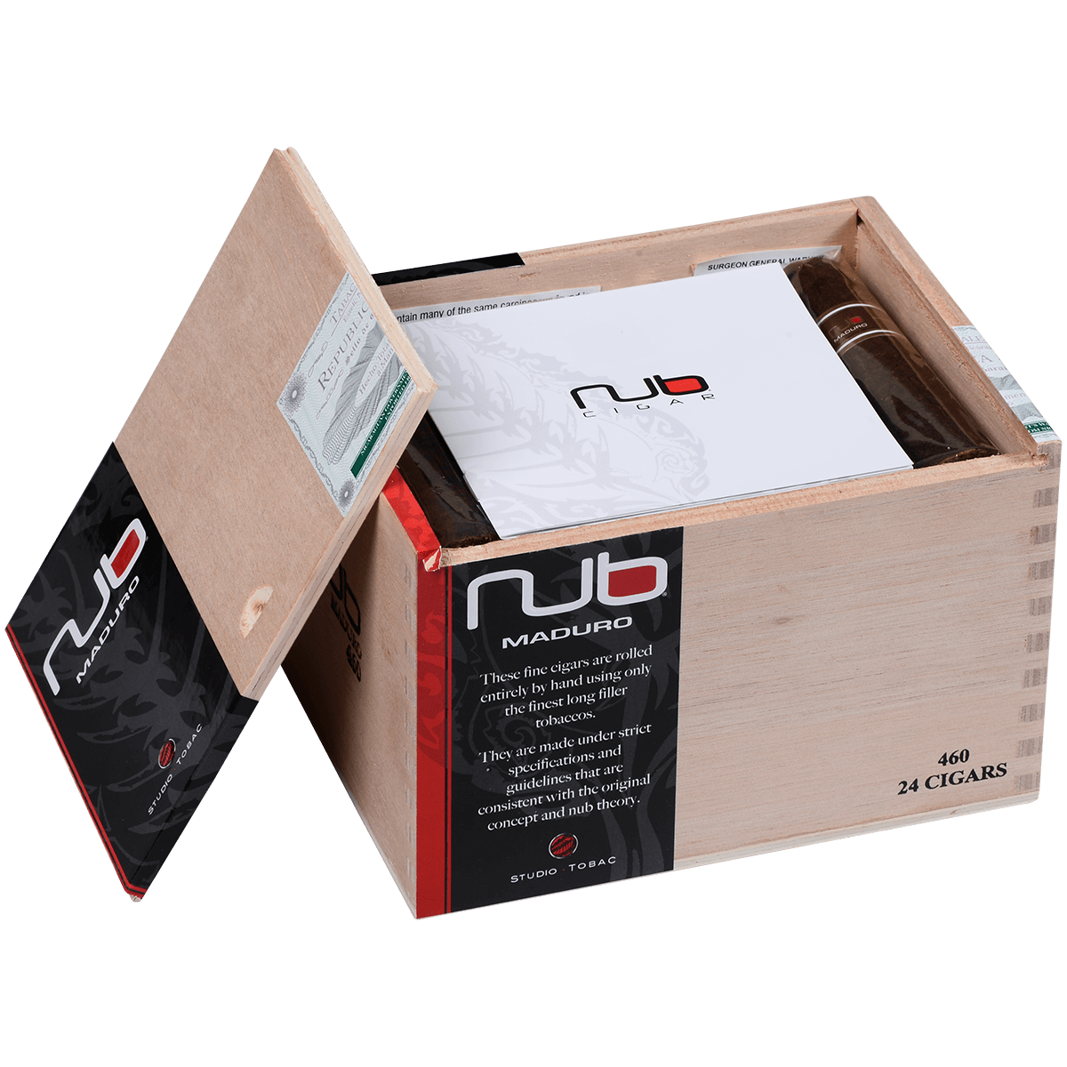Nub Maduro 460 24 Ct. Box 4.00X60