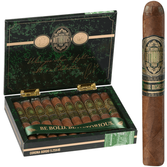Notorious By Conor Mcgregor Corona Gordo Cigar 10 Ct Box 5.25X46