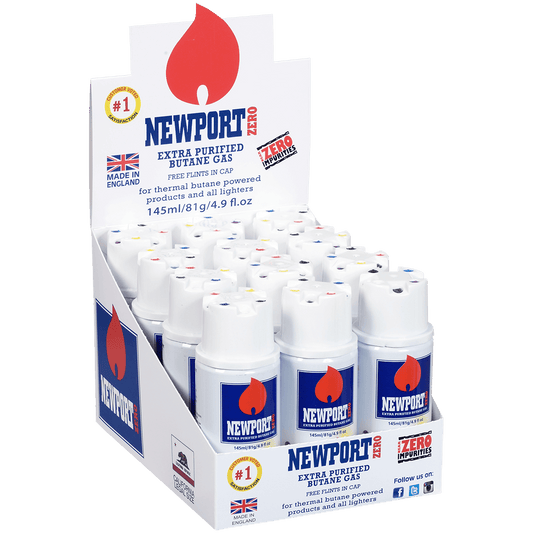 Butane Newport Zero Extra Purified 145Ml 12 Ct. Carton For California