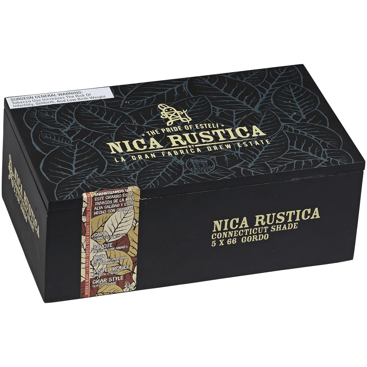 Drew Estate Nica Rustica Shade Gordo 5X66 25Ct Box