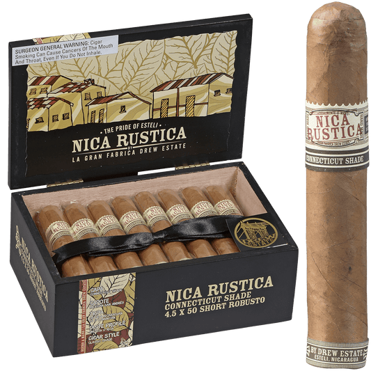 Drew Estate Nica Rustica Shade Robusto 4.5X50 25Ct Box
