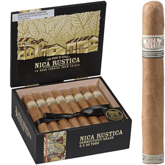 Drew Estate Nica Rustica Shade Toro 6X50 25Ct Box