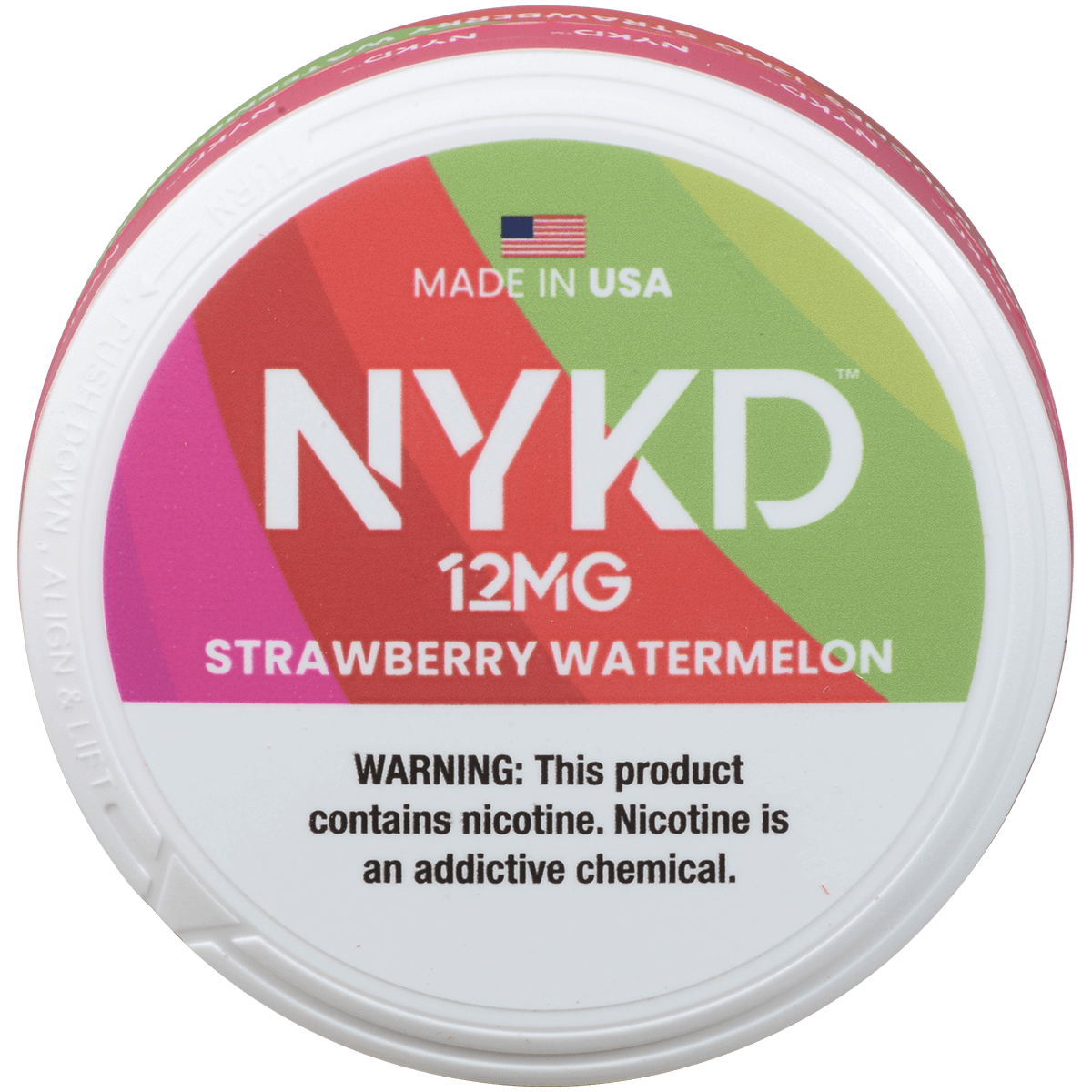 Nykd Us Nicotine Pouches Strawberry Watermelon 12Mg 1/5 Ct.