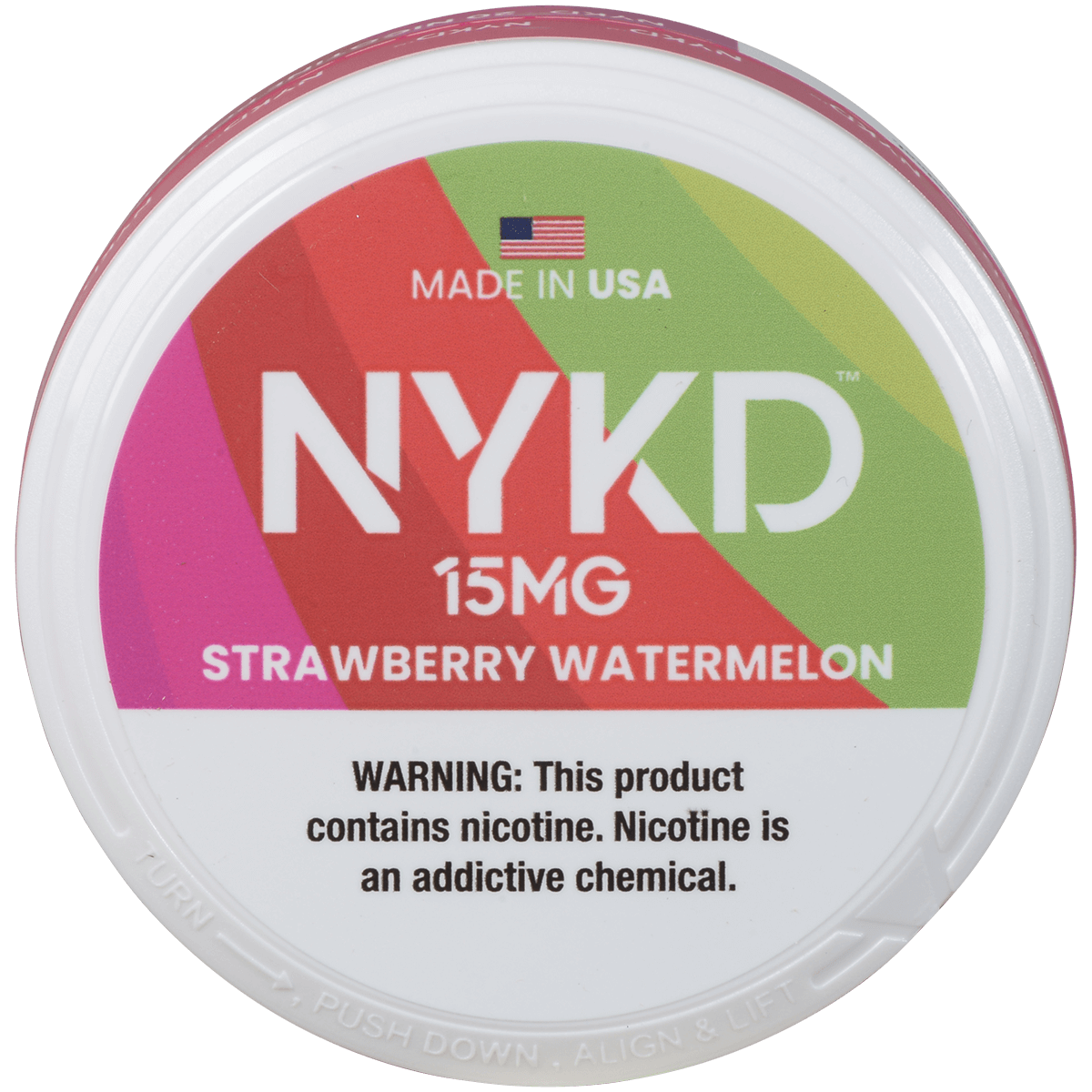 Nykd Us Nicotine Pouches Strawberry Watermelon 15Mg 1/5 Ct.