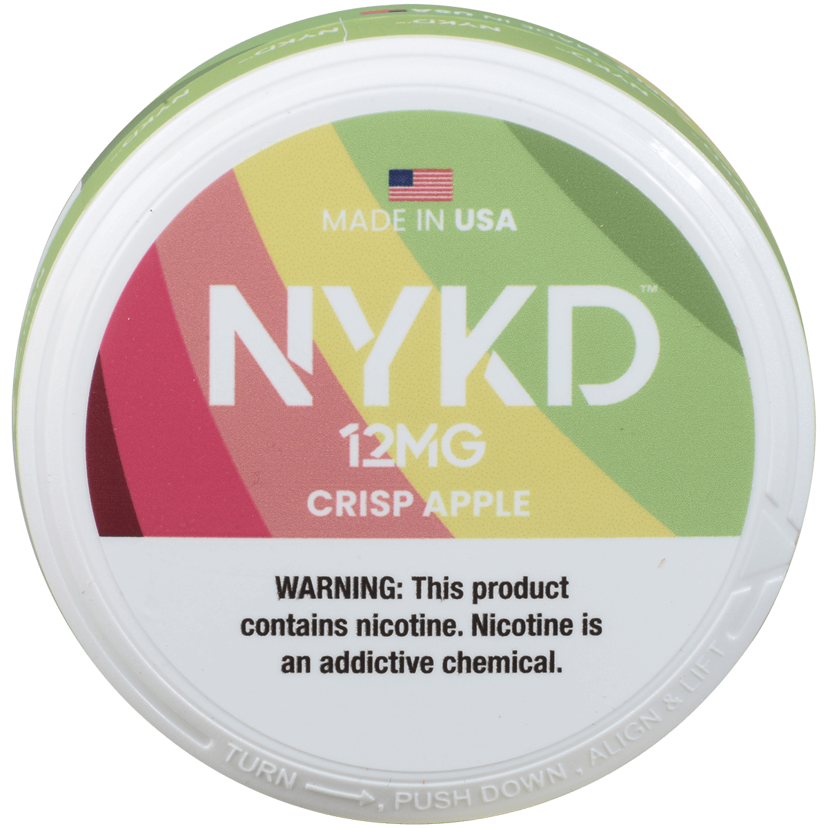 Nykd Us Nicotine Pouches Crisp Apple 12Mg 1/5 Ct.