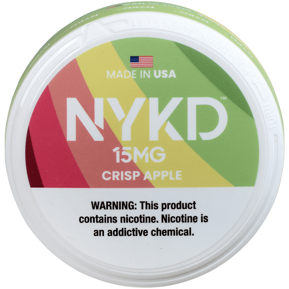 Nykd Us Nicotine Pouches Crisp Apple 15Mg 1/5 Ct.